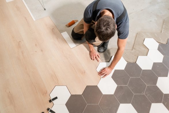 Flooring installation services in Fitchburg